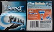 Gillette mach3 turbo 2шт/уп