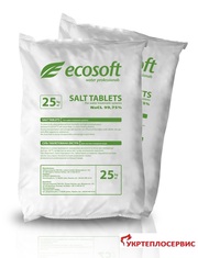 Таблетированная соль ECOSOFT 25 кг. Монтаж,  тех. обслуж,  анализ воды